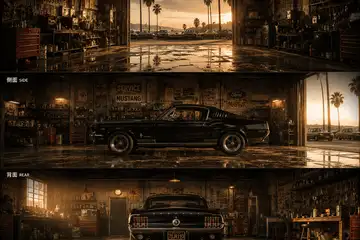 Dark garage